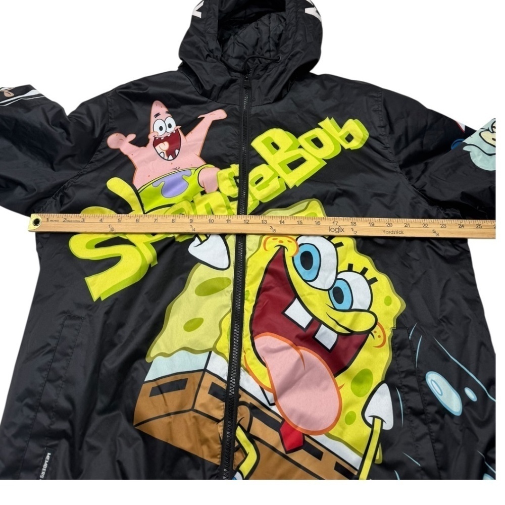 Members Only X Nickelodeon SpongeBob SquarePants Puffer All Over Print Jacket Co - Picture 12 of 14